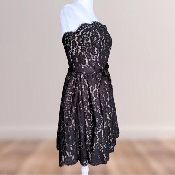 NWT Neiman Marcus/ Robert Rodriguez Target Black Lace Strapless Dress Size 2